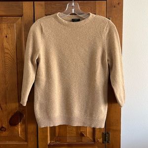 Talbots petite, medium high neck, cashmere sweater camel color